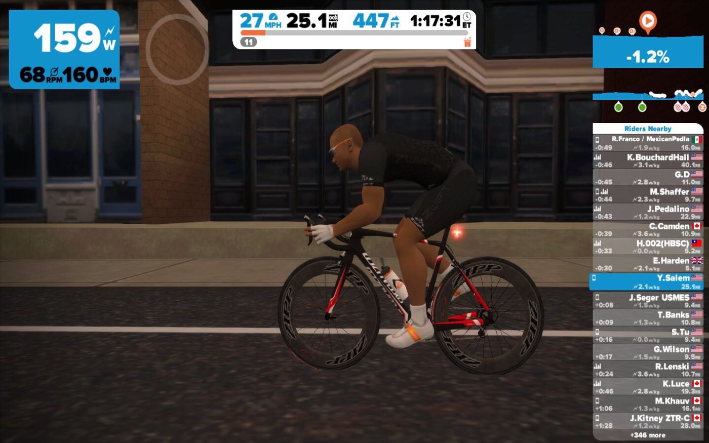  Another 25 miles on the bike tonight 