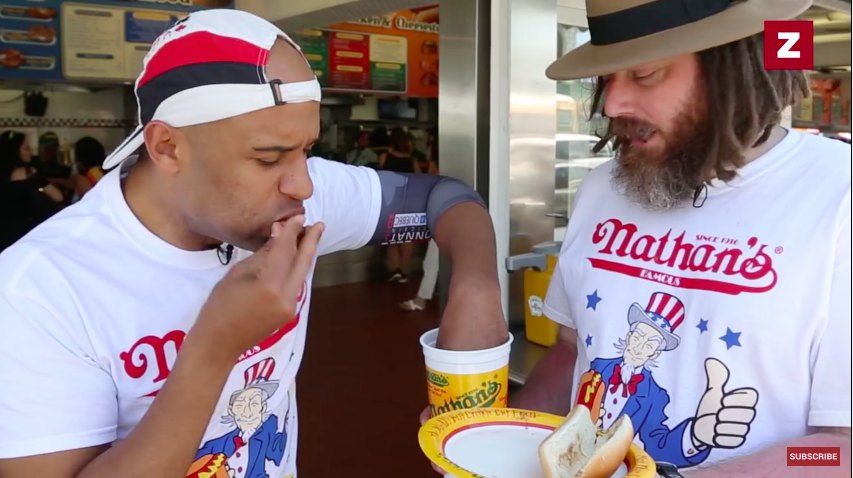 Zagat video still: Yasir Salem at Coney Island