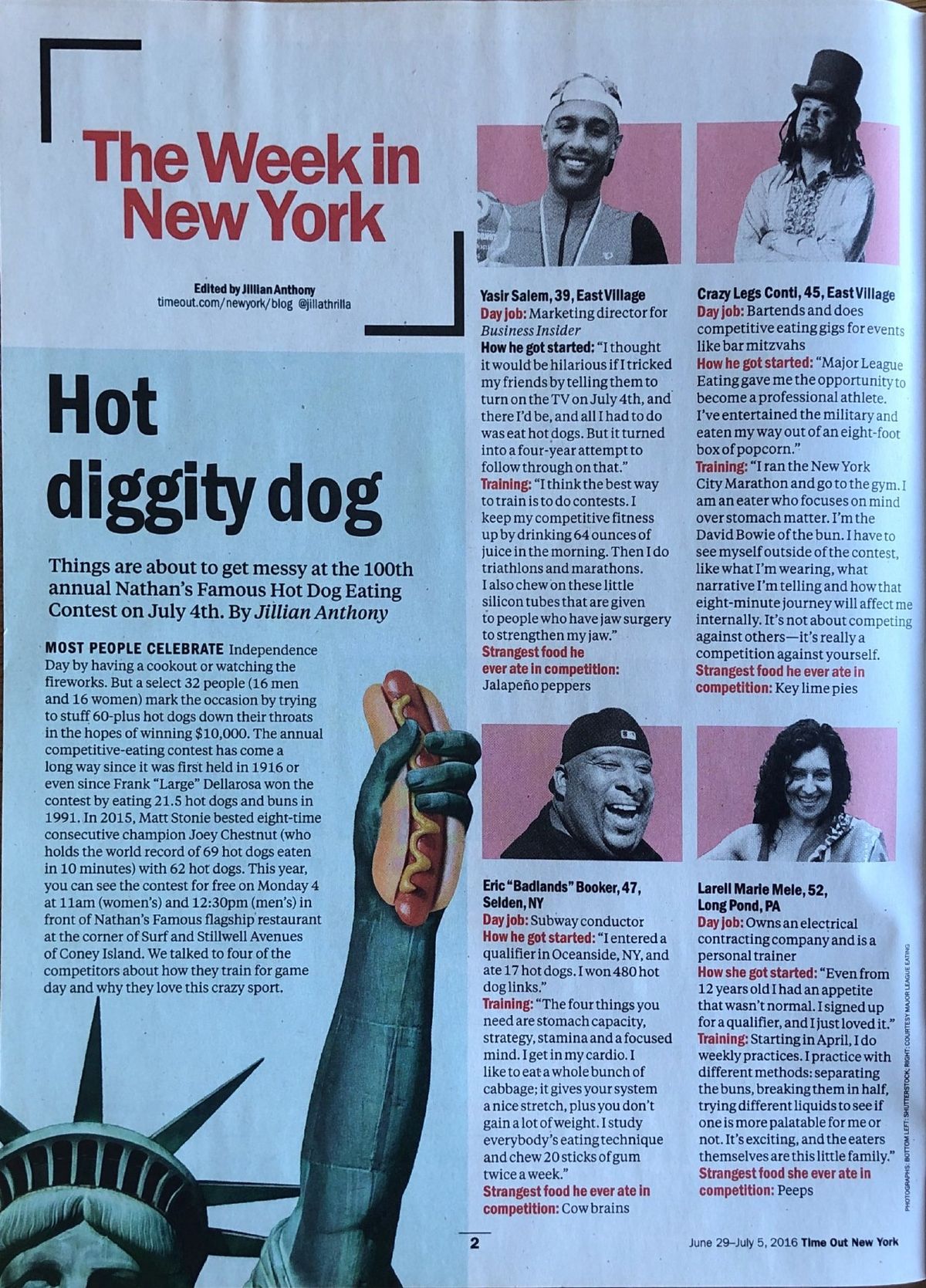 Time Out New York page: Hot diggity dog, The Week in New York